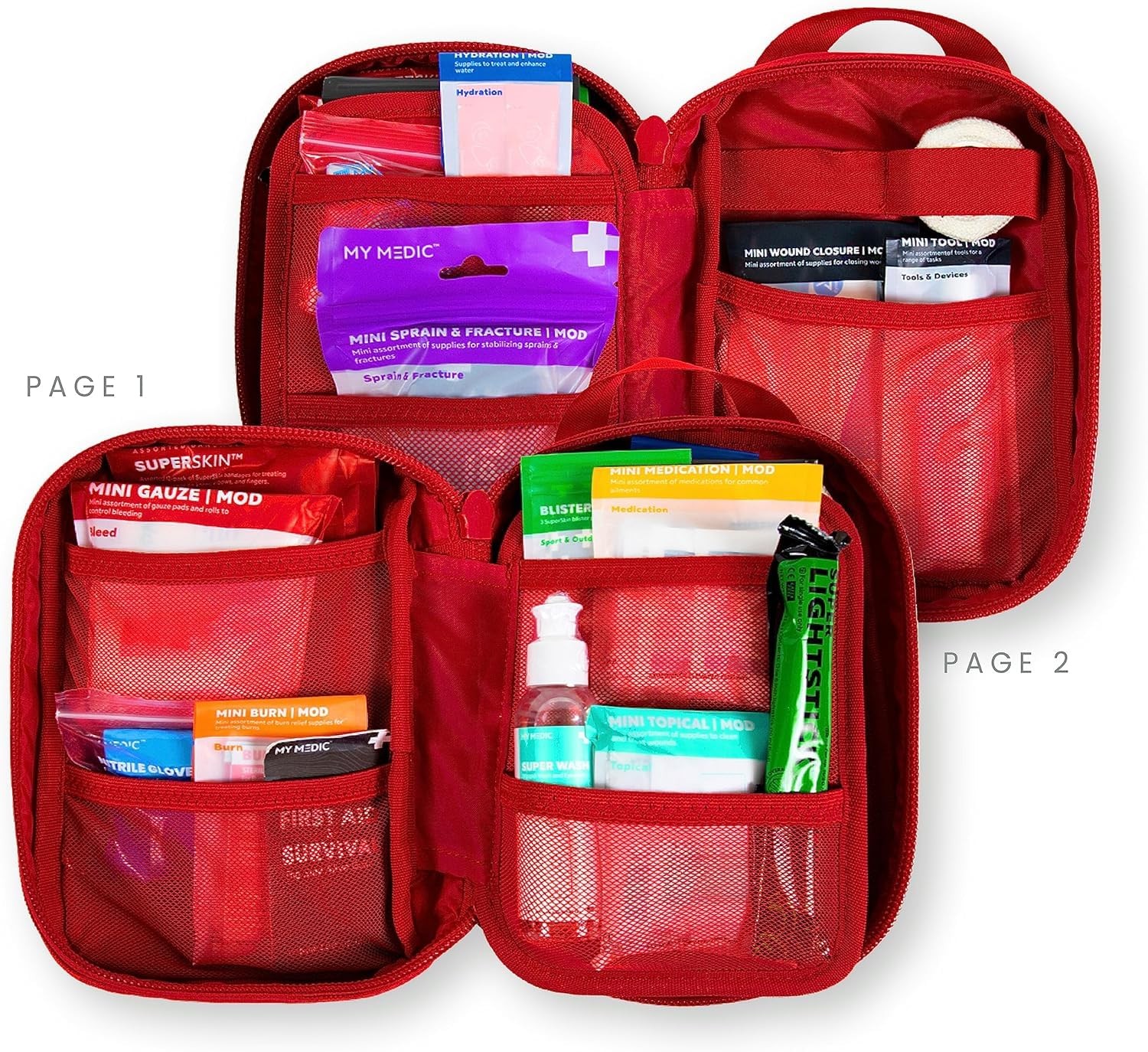 MyFak Mini First Aid Kit – Small and Lightweight for Camping Hiking and Backp…