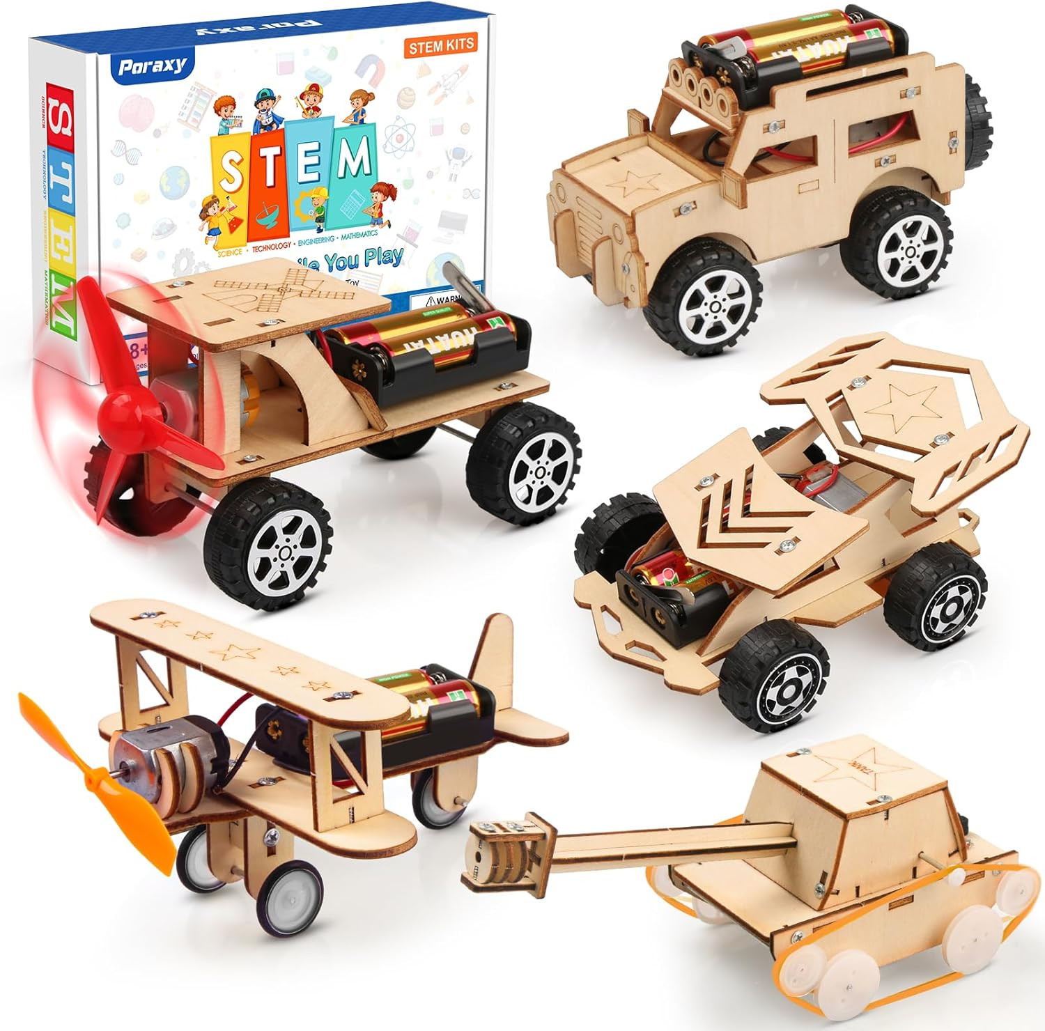 5 in 1 STEM Kits for Kids Age 8-10, Science Building Project Craft for 8-13, Mod
