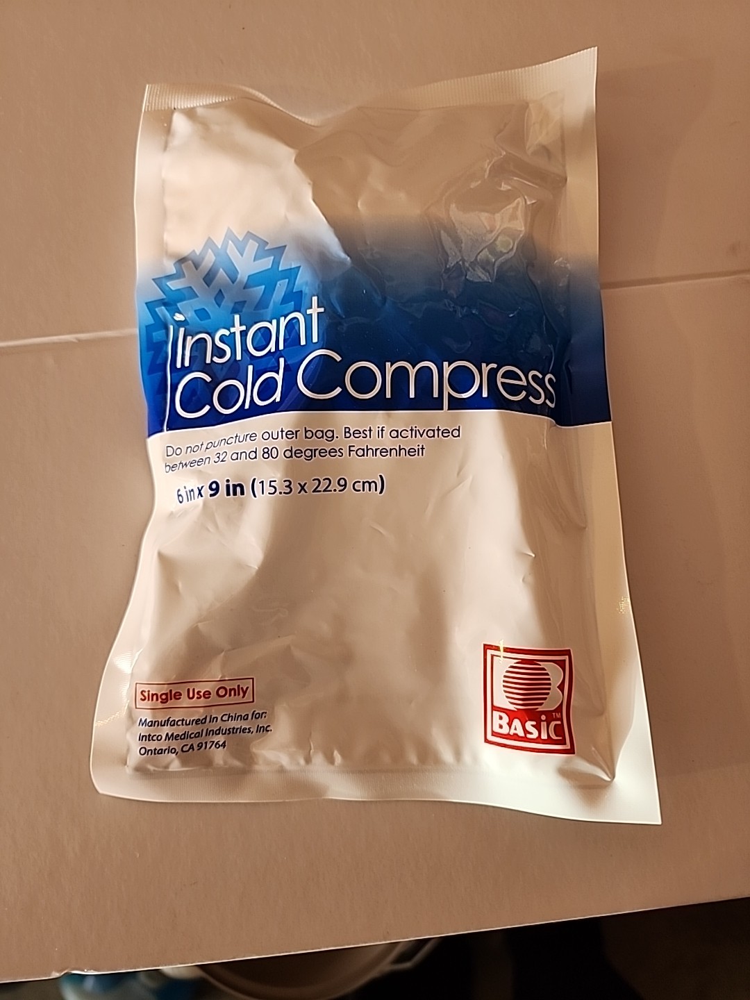 INSTANT COLD COMPRESS ICE PACKS 6"X9" CASE OF 24