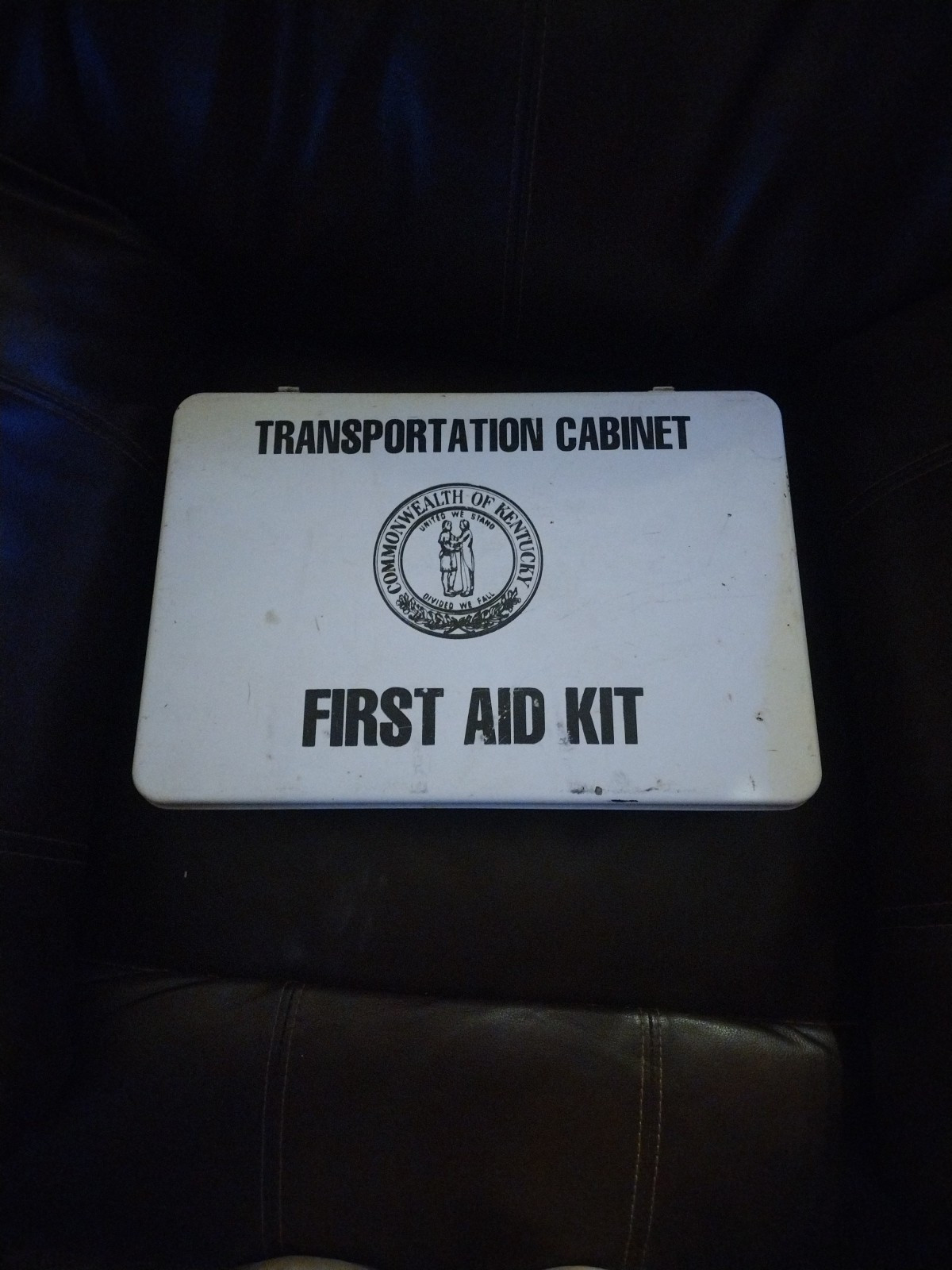 Vintage Kentucky Transportation Cabinet First Aid Kit