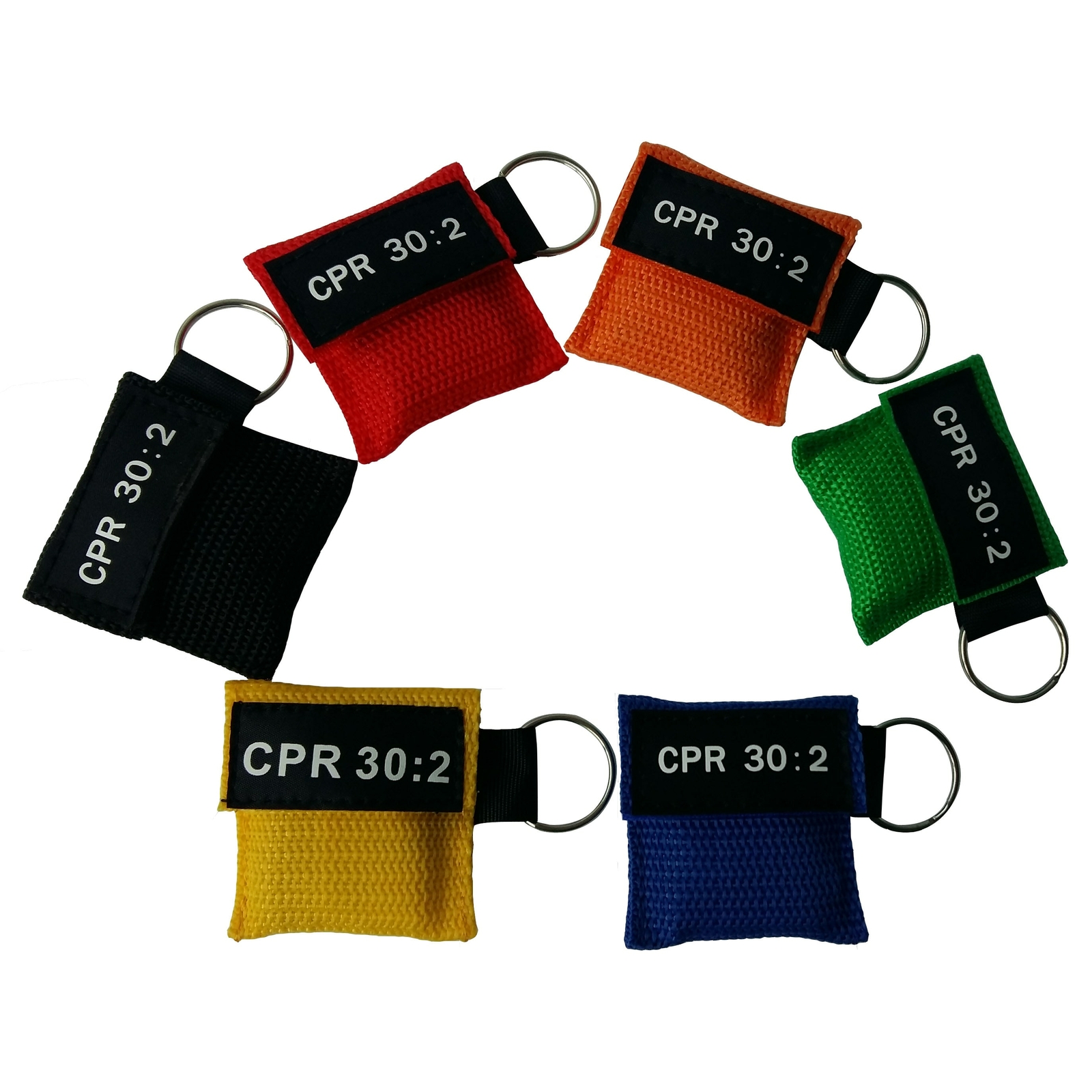 100pcsCPR CPR Mask Keychain Key Ring Emergency Face Shield Rescue first aid kits