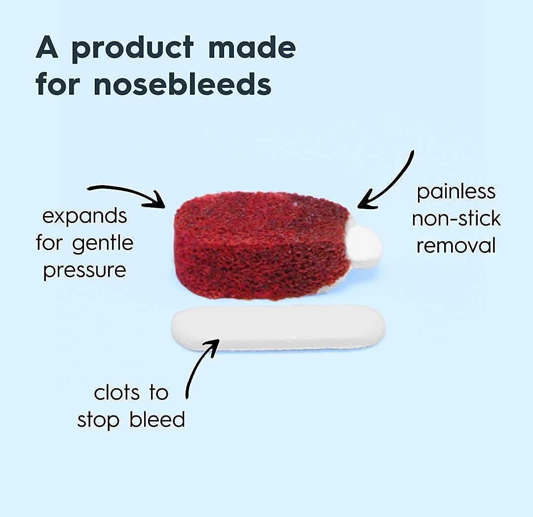 Nosebleed Stoppers – 6 Nose Bleed Plugs with Clotting Agent to Stop Nosebleed…