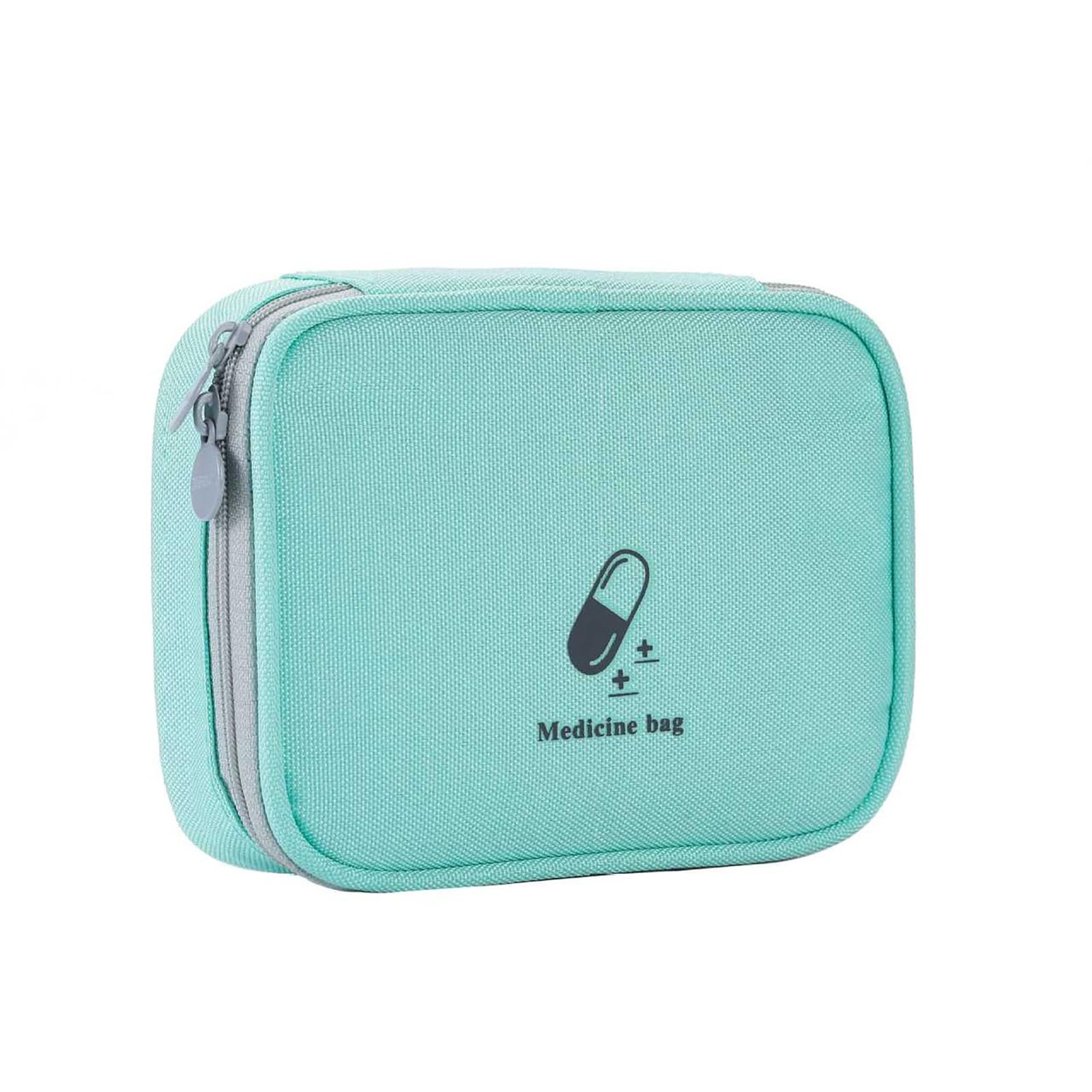 Linsiter Small Empty First Aid Bag, 5.51*4.33*1.57 inches (14*11*4 cm), Green