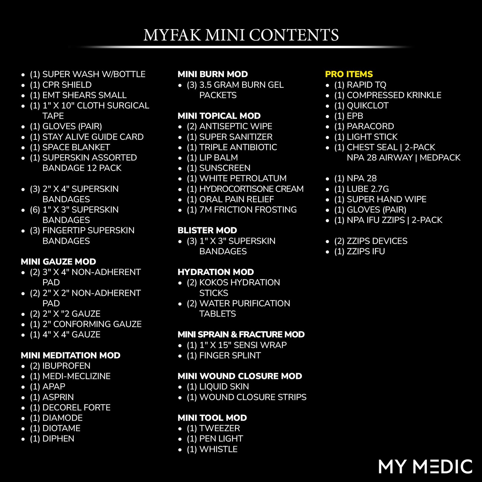 MyFak Mini First Aid Kit – Small and Lightweight for Camping Hiking and Backp…