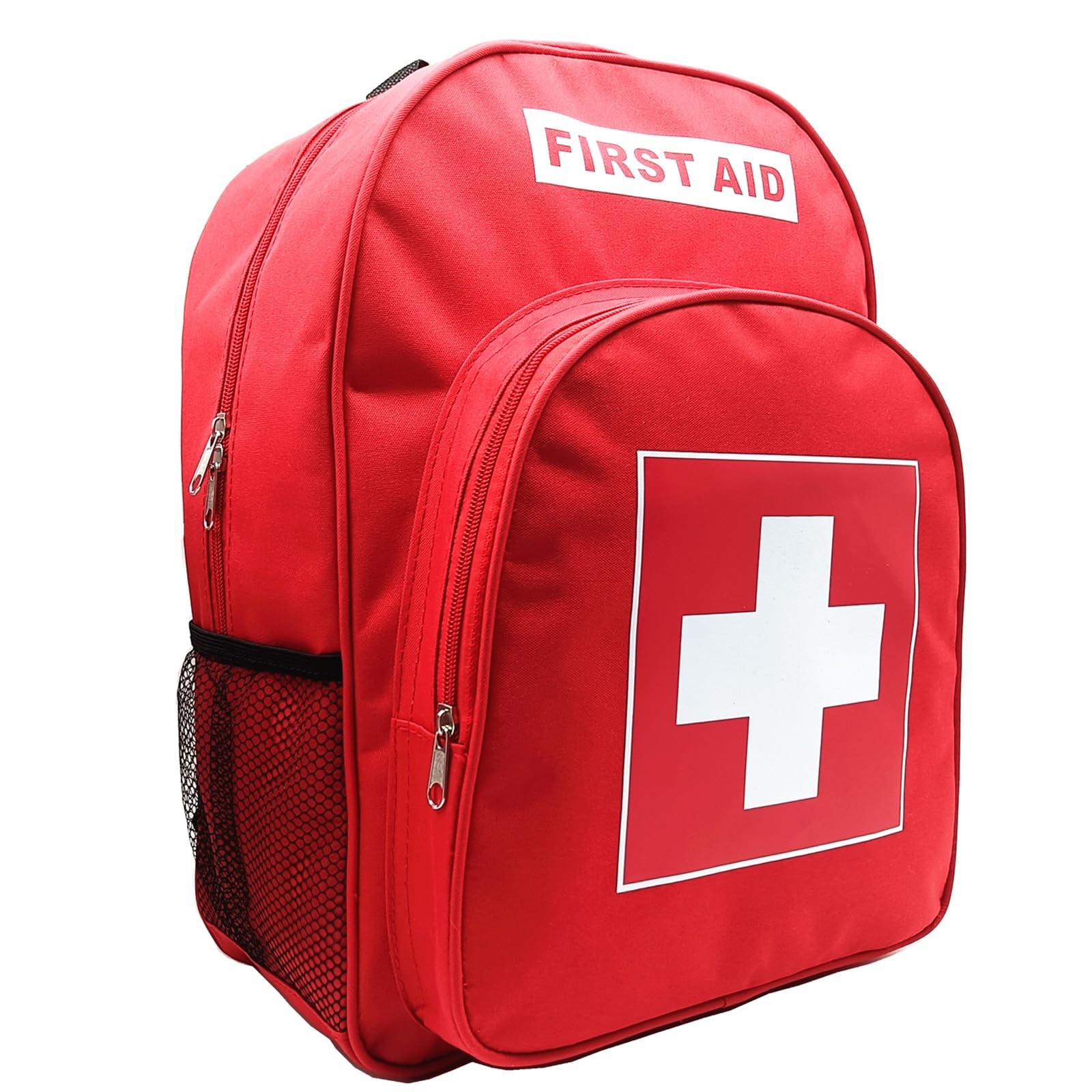 Red Bag First Aid Backpack Empty First Aid Bag Treatment First Responder Trau…