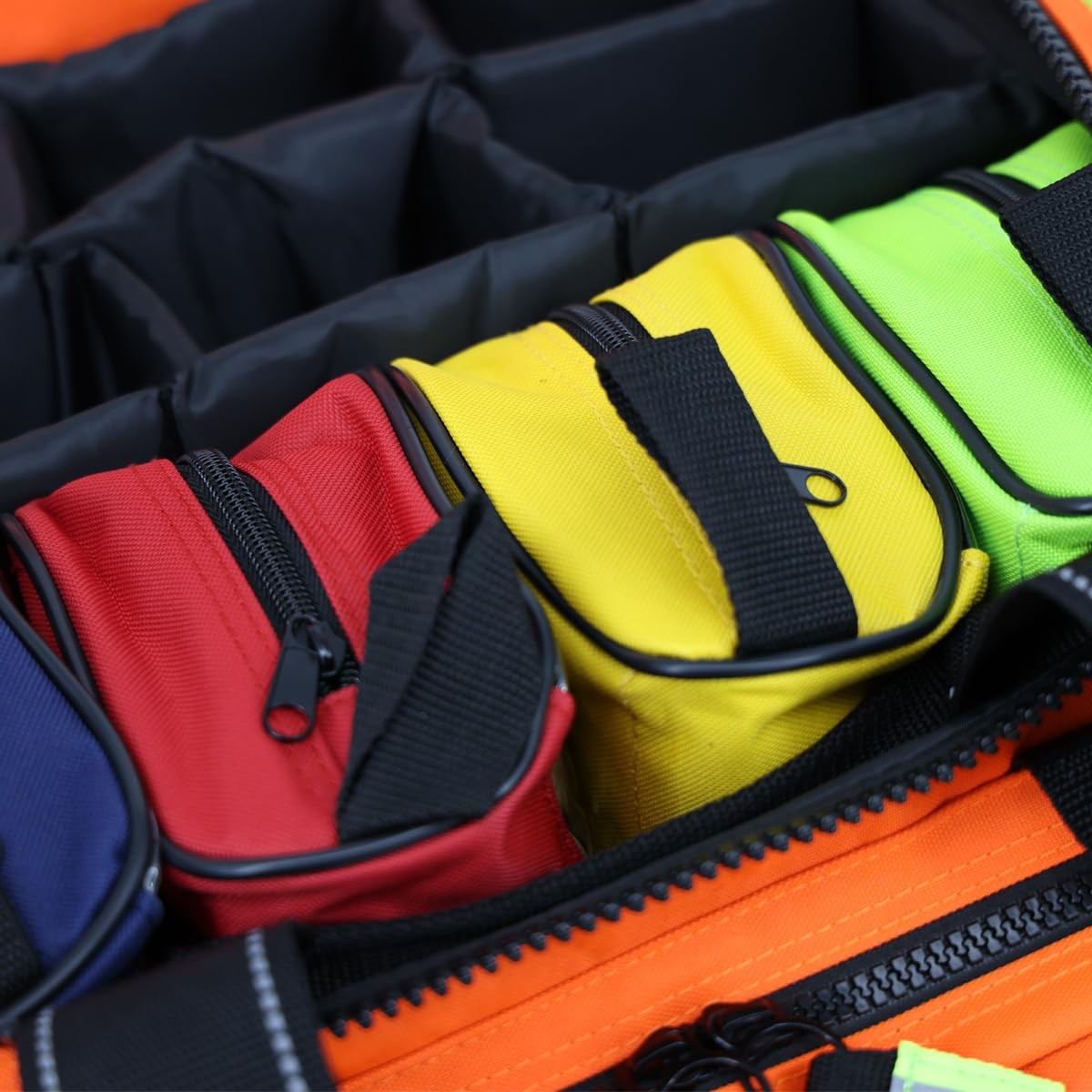 Color Coded First Aid Medical Kit Accessory Pouches – Zippered Bag With Trans…
