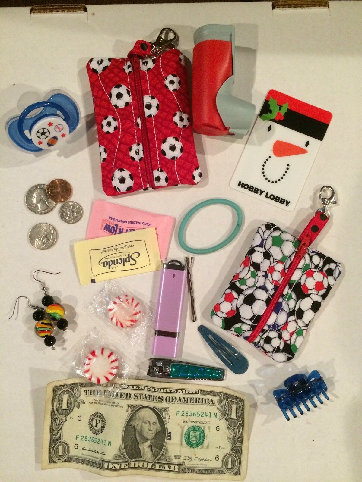 Clip on Pouch Case Holder Auvi-Q Inhaler Gift Card Money ID Jewelry Keys Camo