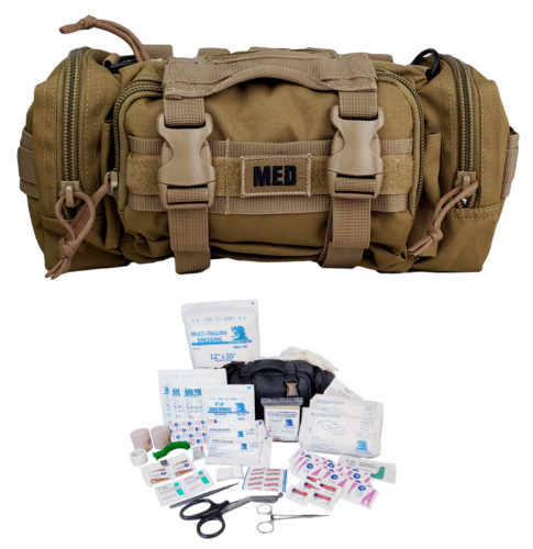 ELITE FIRST AID Rapid Response Tactical Trauma Kit FULLY STOCKED Medic MOLLE Bag