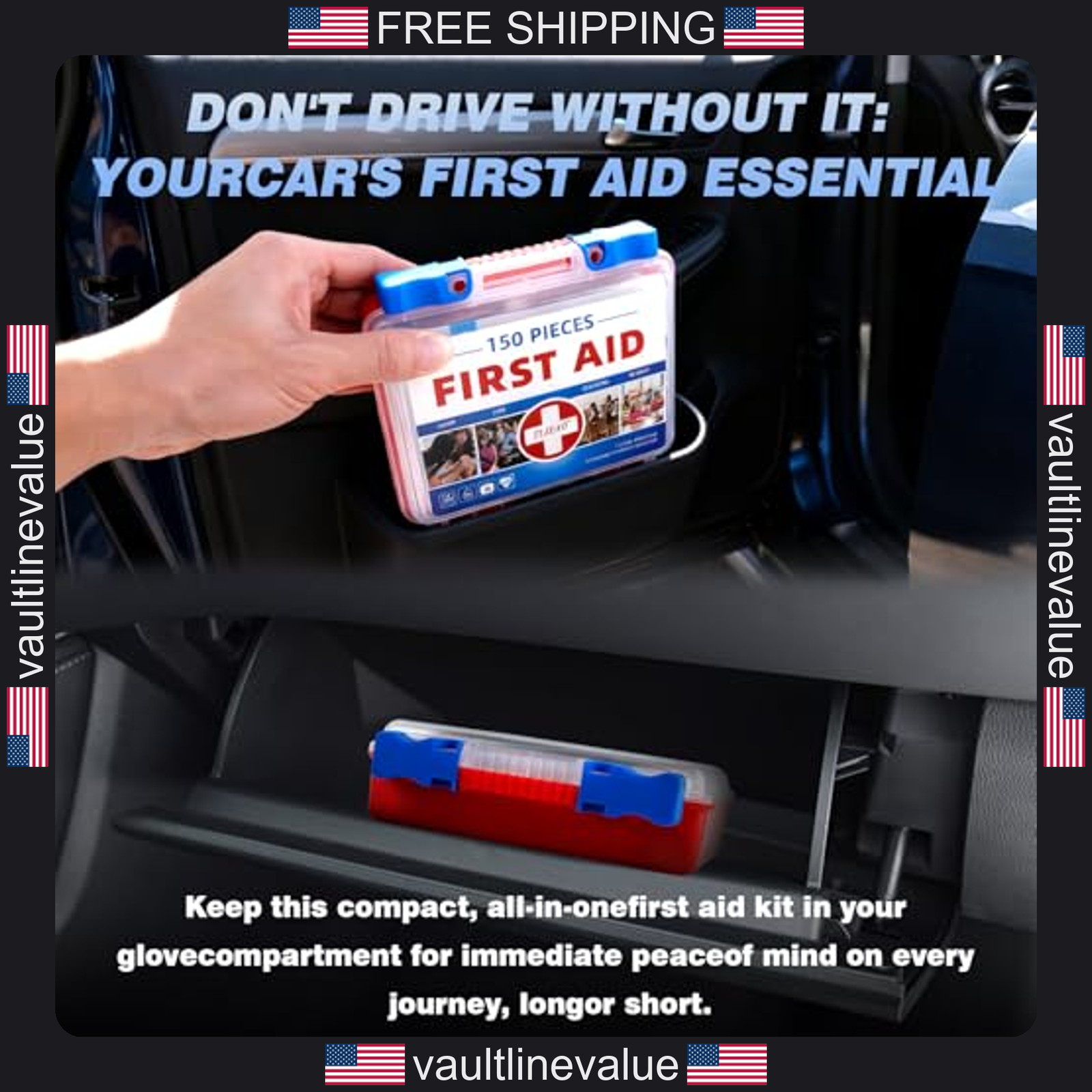 Mini first aid kit 150 pieces emergency medical kit for home car travel camping