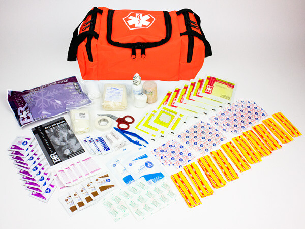 EVER READY FIRST AID KIT FOR 25 PERSON WITH FIRST RESPONDER BAG – ORANGE