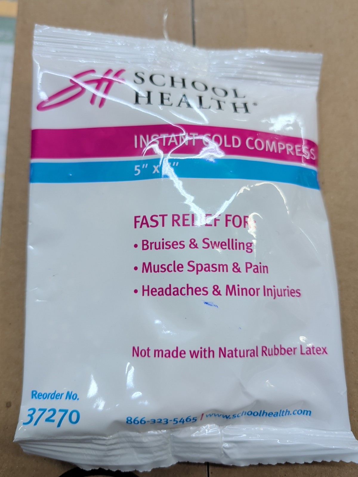 INSTANT COLD COMPRESS ICE PACKS 5"X7" CASE OF 16