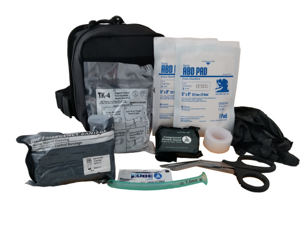 ELITE FIRST AID Enhanced IFAK Kit LvL-1 STOCKED Tactical Trauma Medic Set TAN