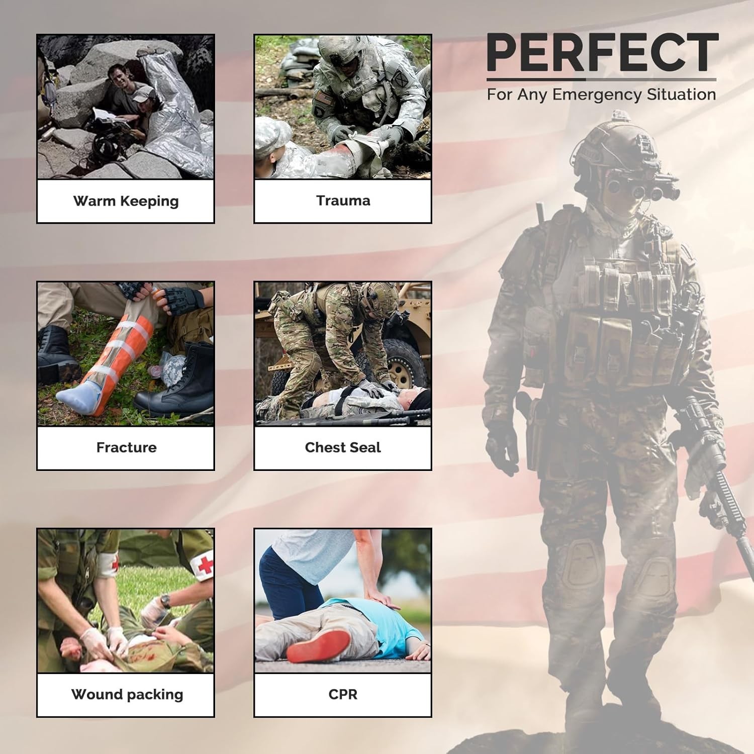 IFAK Trauma First Aid Kit Tactical Molle Emergency Survival Bleed Kit Set
