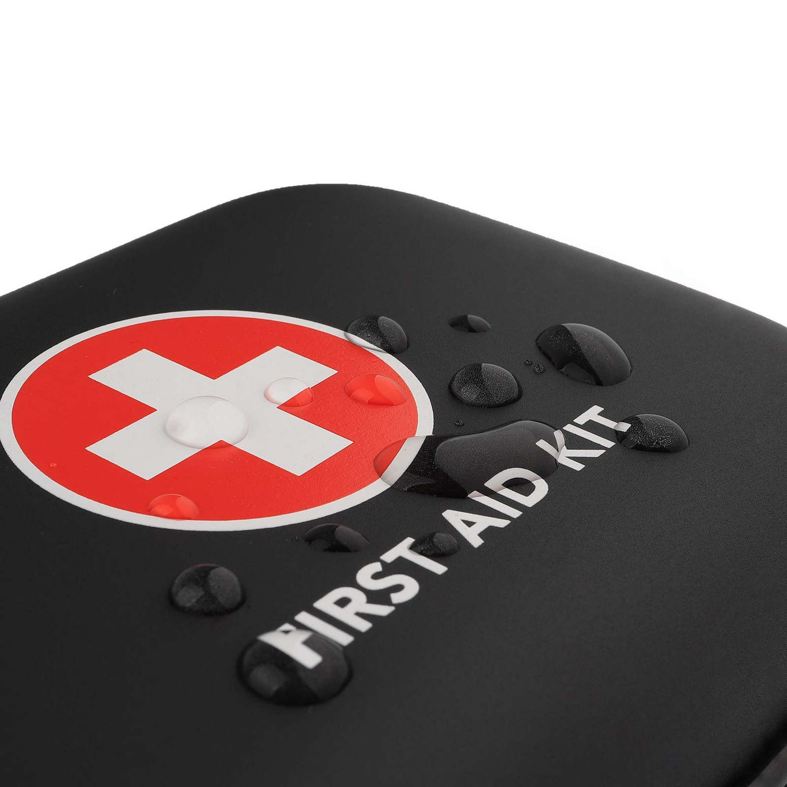 Mini First Aid Kit, 100 Pieces Water-Resistant 100 Count (Pack of 1), Black