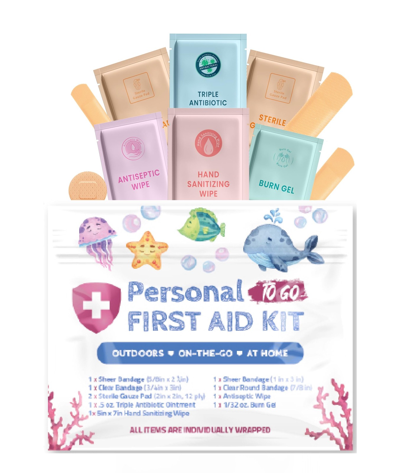 Portable Travel Size First Aid Kit – Perfect for Home, Office, Car, School,…