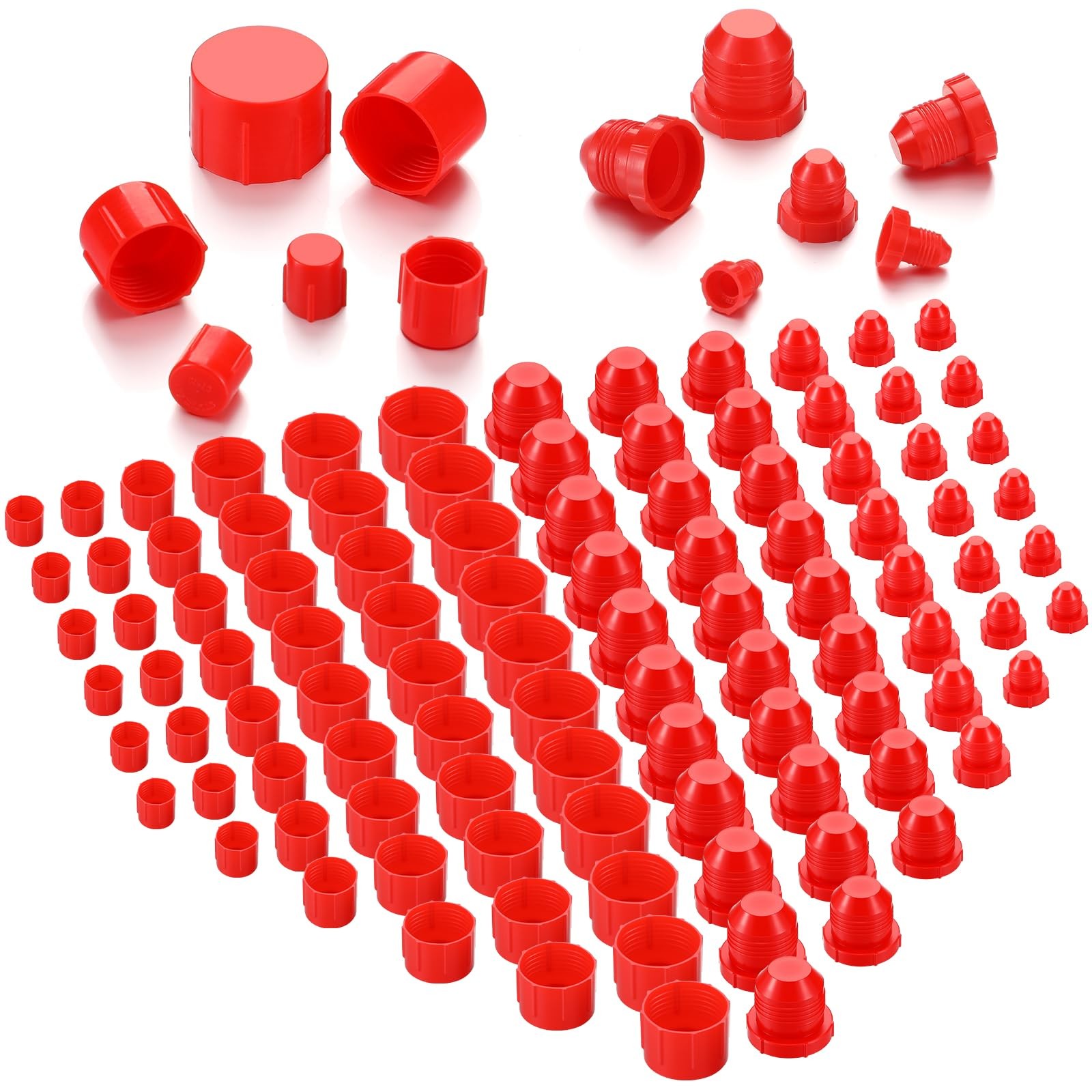 144 Pcs Plastic Caps and Plugs Automotive Plug and Cap Kit for Servicing Flui…