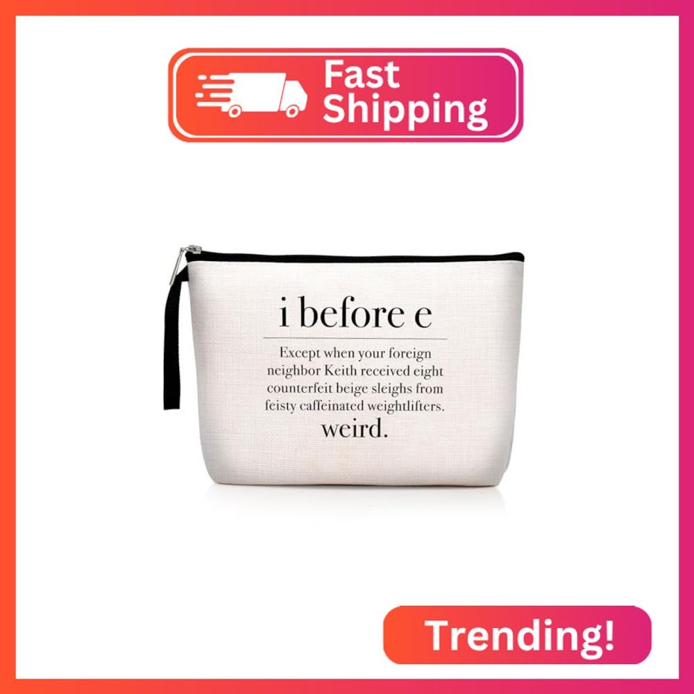 Teacher Makeup Bag Teacher Gifts for Women Weird Funny Grammar English Teachers