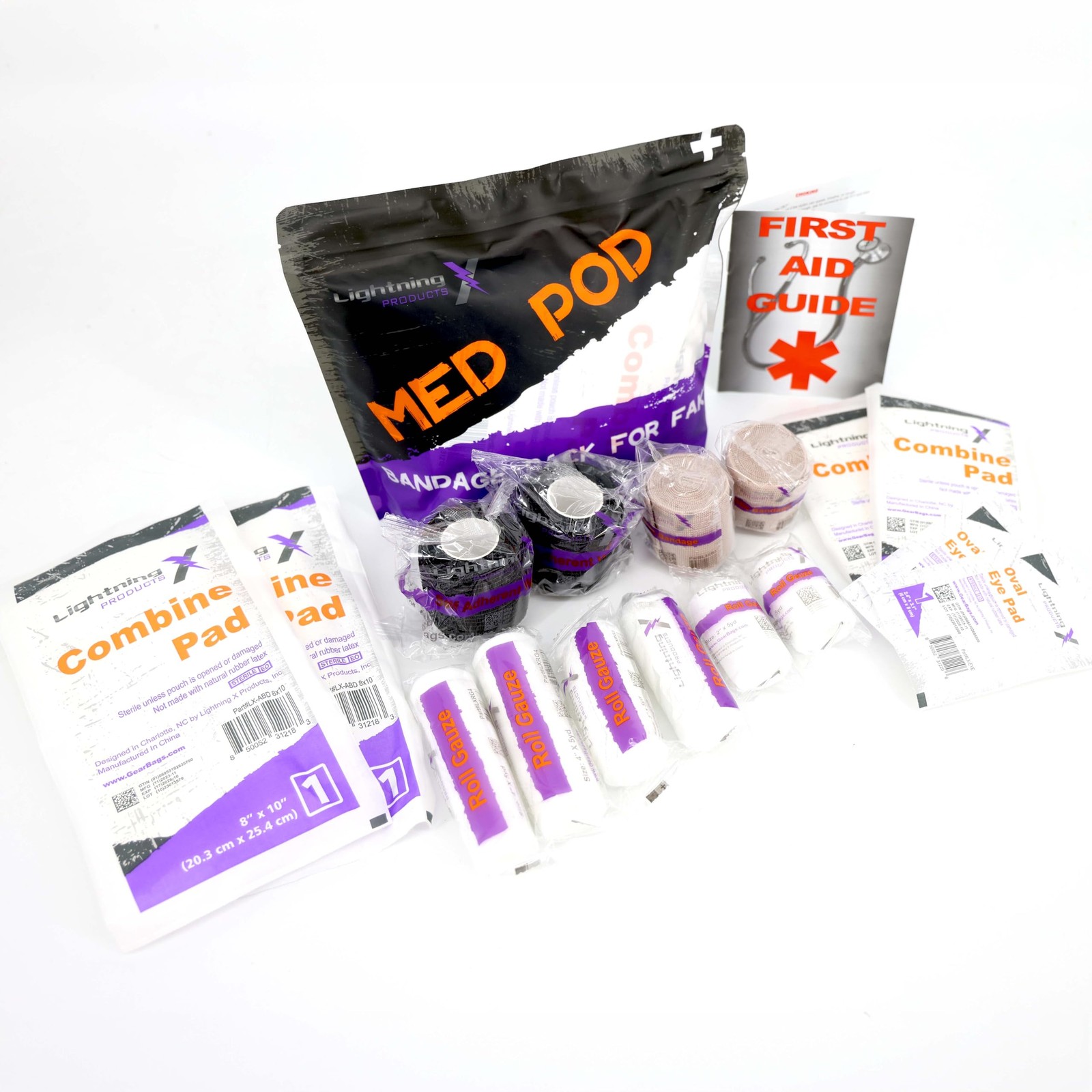 New Improved Bandages – EMS/EMT Medical Gauze Bandage Refill Kit for First Re…