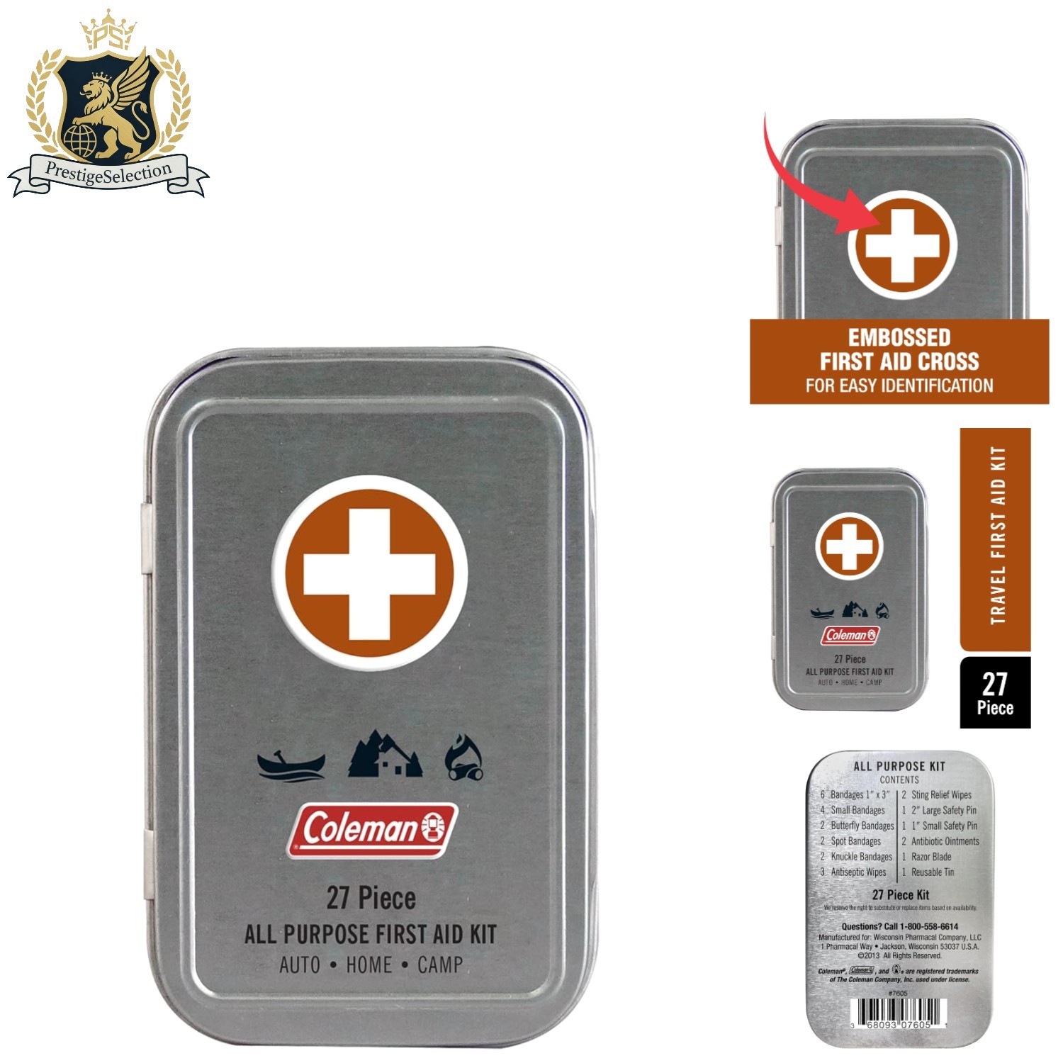 Budget-Friendly Coleman Mini First Aid Kit – 27 Essential Items for Safety
