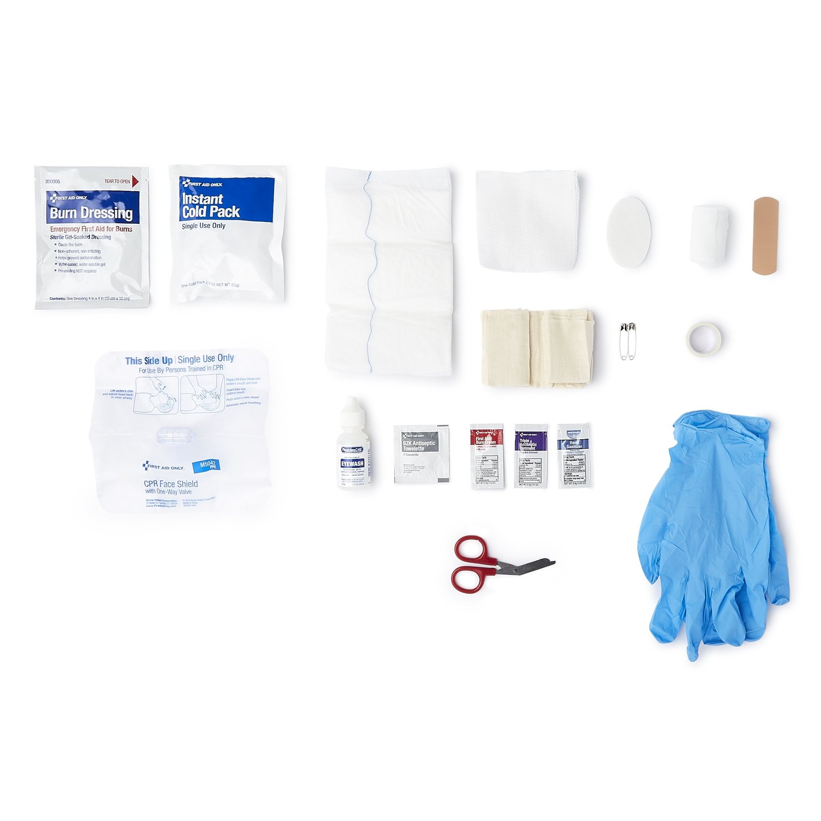 McKesson 10 Person Wall Mount First Aid Kit Plastic Case