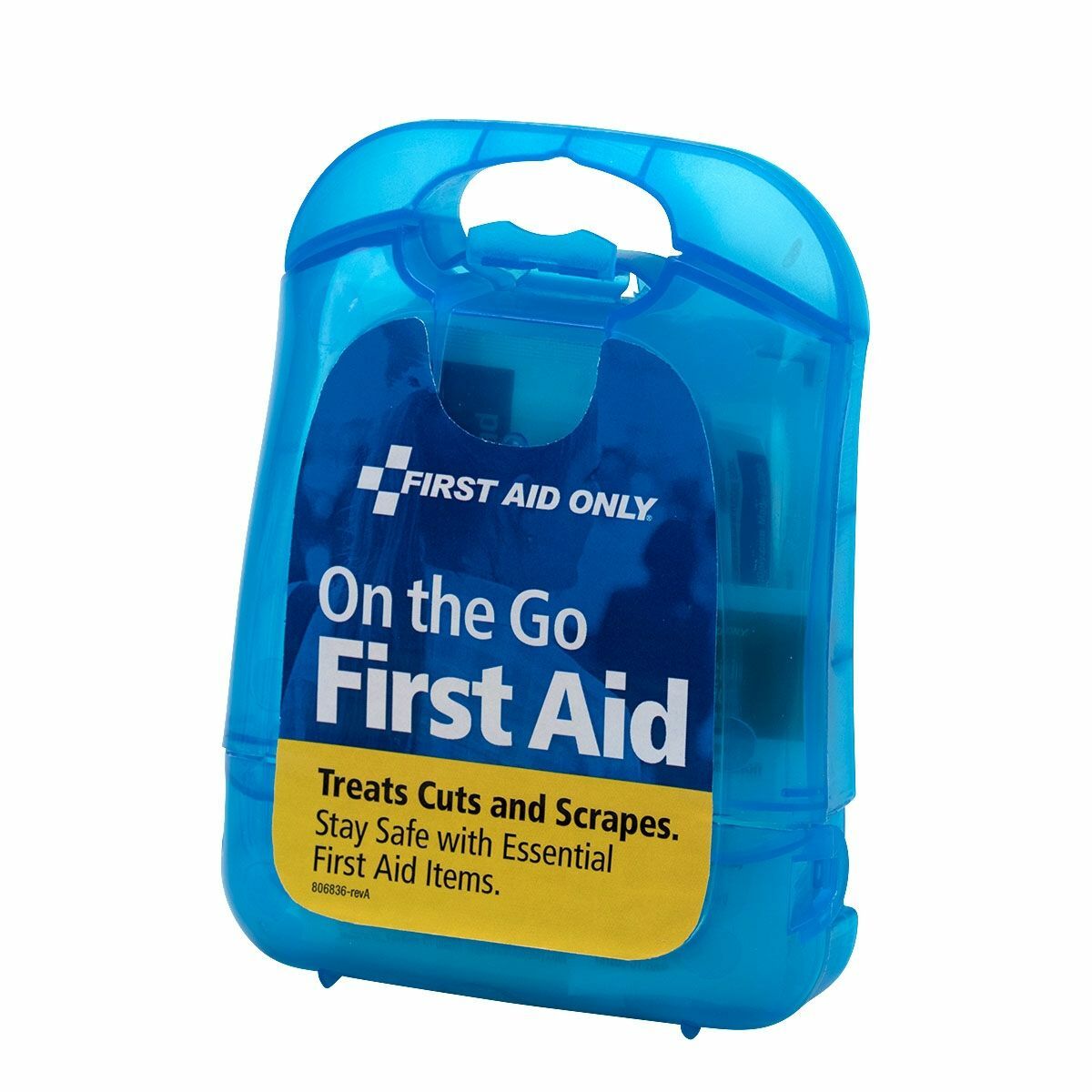 *NEW* Mini Clear Blue Plastic 29-Piece First Aid Kit – USA Seller