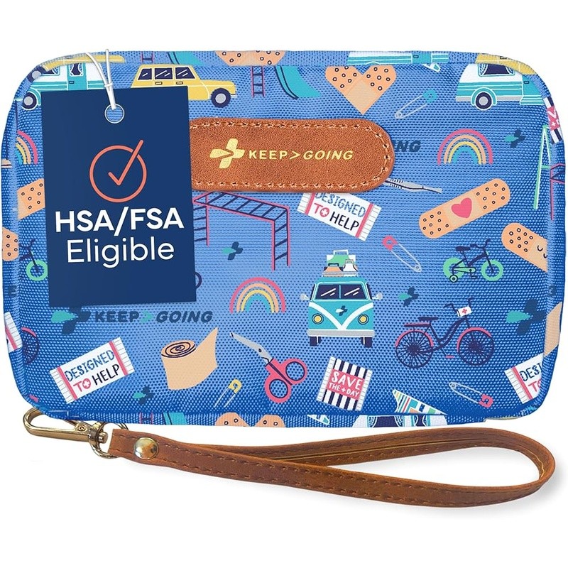 Compact First Aid Kit Travel 130 Essential Supplies Family Baby Care Case New