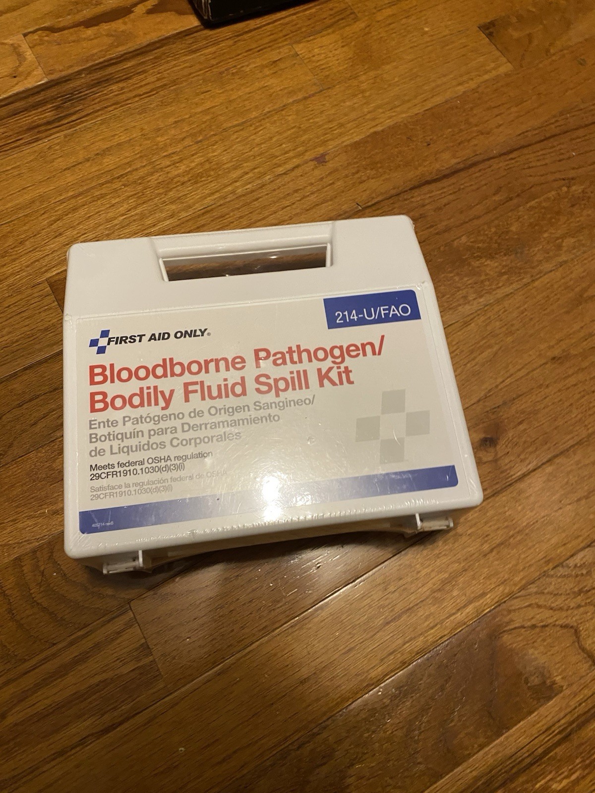First Aid Only 214UFAO 2.5 in. x 9 in. x 8 in. BBP Spill Cleanup Kit (1-Kit) New