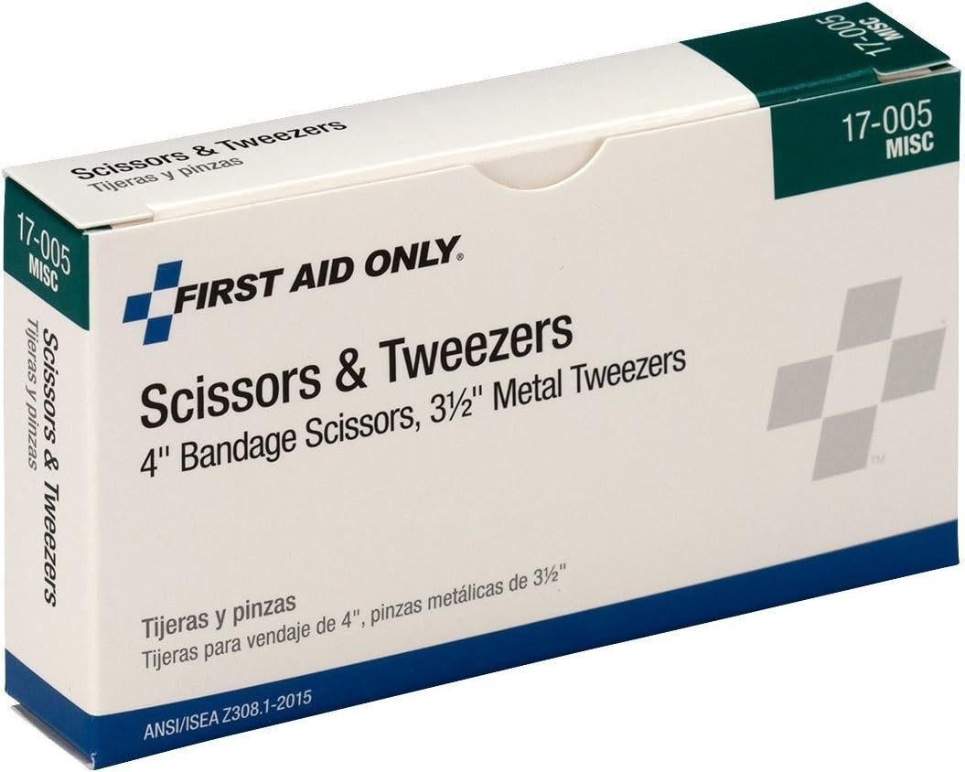 Versatile 4-Inch Bandage Scissors with 3.5-Inch Tweezers for All Emergencies