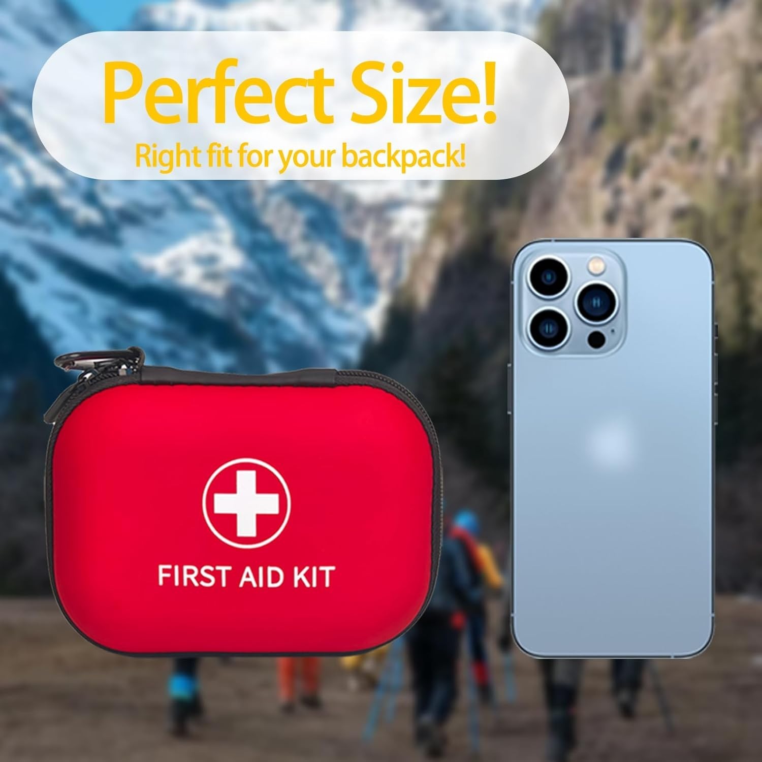 138 Pcs Mini First Aid Kit Travel Size, TSA Approved Small First Aid Kit for …