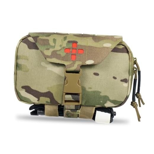 Ifak Pouch-Rapid Deployment Tactical MOLLE Trauma Kit Pouches, Quick Release MC