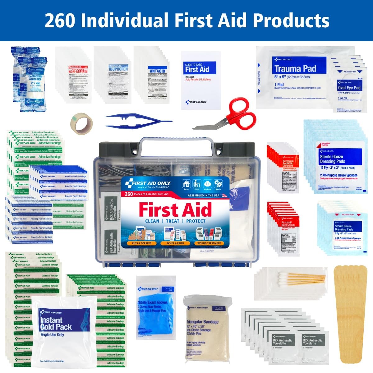 First Aid Only 91248 Osha-compliant First Aid Kit, All-purpose 50-Pers