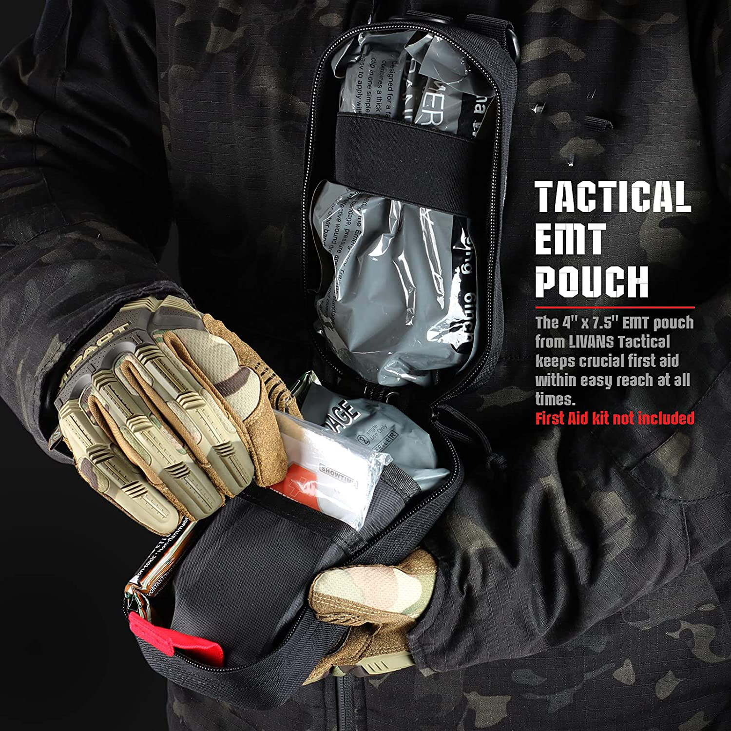 Tactical Emergency EMT Pouch Medical First Aid Kit Military EDC Molle Trauma Bag