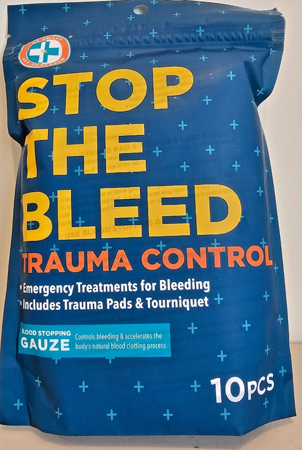 Stop the Bleed Trauma Bleeding Control Pack of 10 pcs with Tourniquet New Sealed