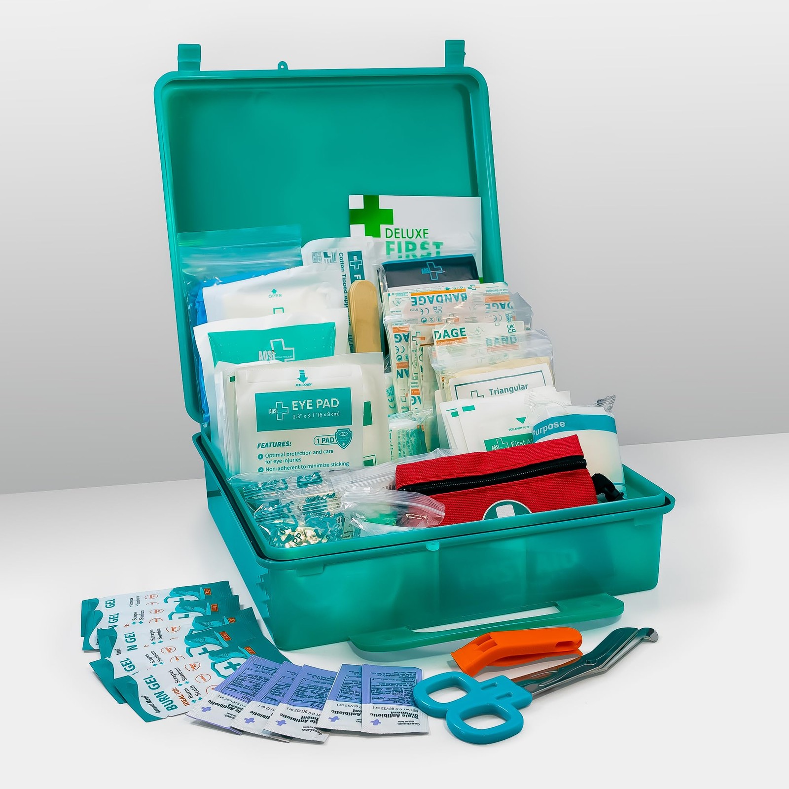 General Medi 360 Pieces Hardcase First Aid Kit Comprehensive Large First Aid…