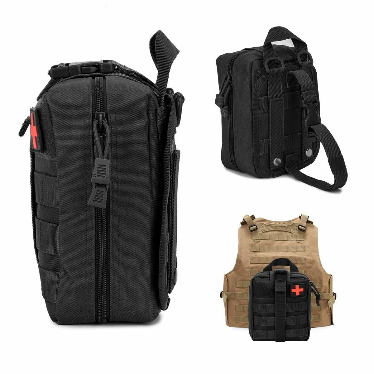Tactical First Aid Kit Survival Molle Military EMT Medical Pouch Empty Bag US
