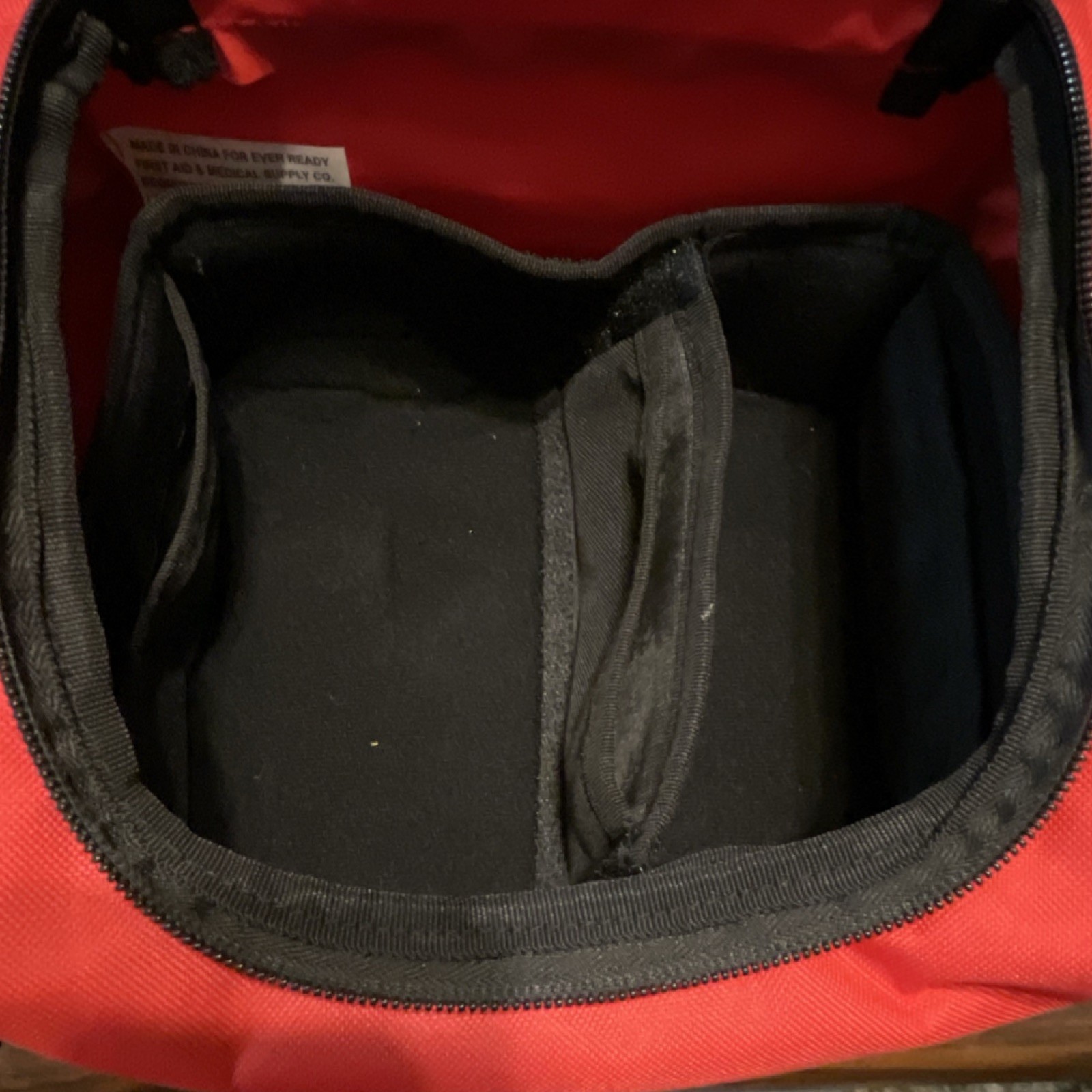 Ever Ready Red Portable First Aid Bag with Internal Organizer Compartments