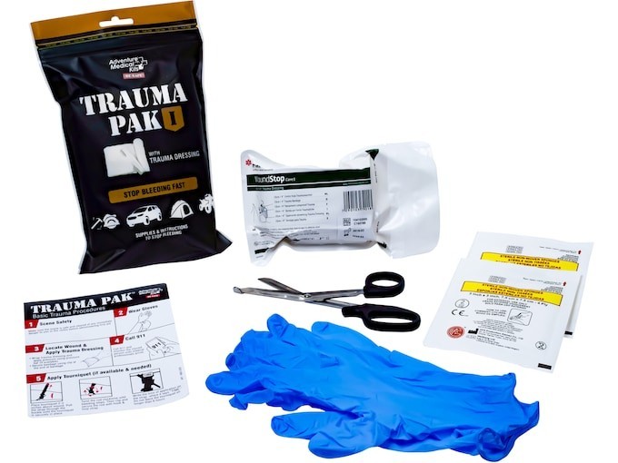NEW Lot of 2 Adventure Medical Kits Trauma Pak Kits – QuikClot & Level 1 Trauma