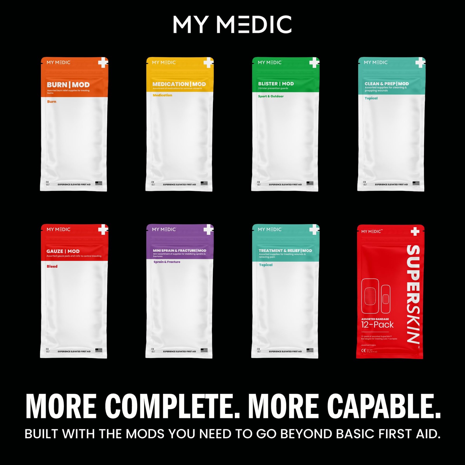 MY MEDIC MyFAK Standard Tactical IFAK & AFAK First Aid Kit – HSA FSA Items – …
