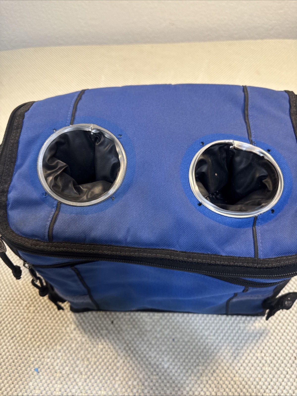 OhioHealth Blue Insulated Medical Transport Bag Cooler Tote Zippered Pocket
