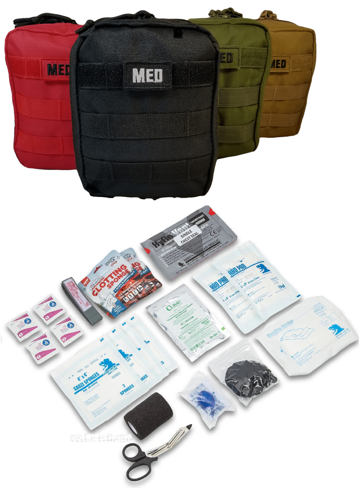 ELITE FIRST AID Gunshot Trauma Kit STOCKED First Responder Survival Prep