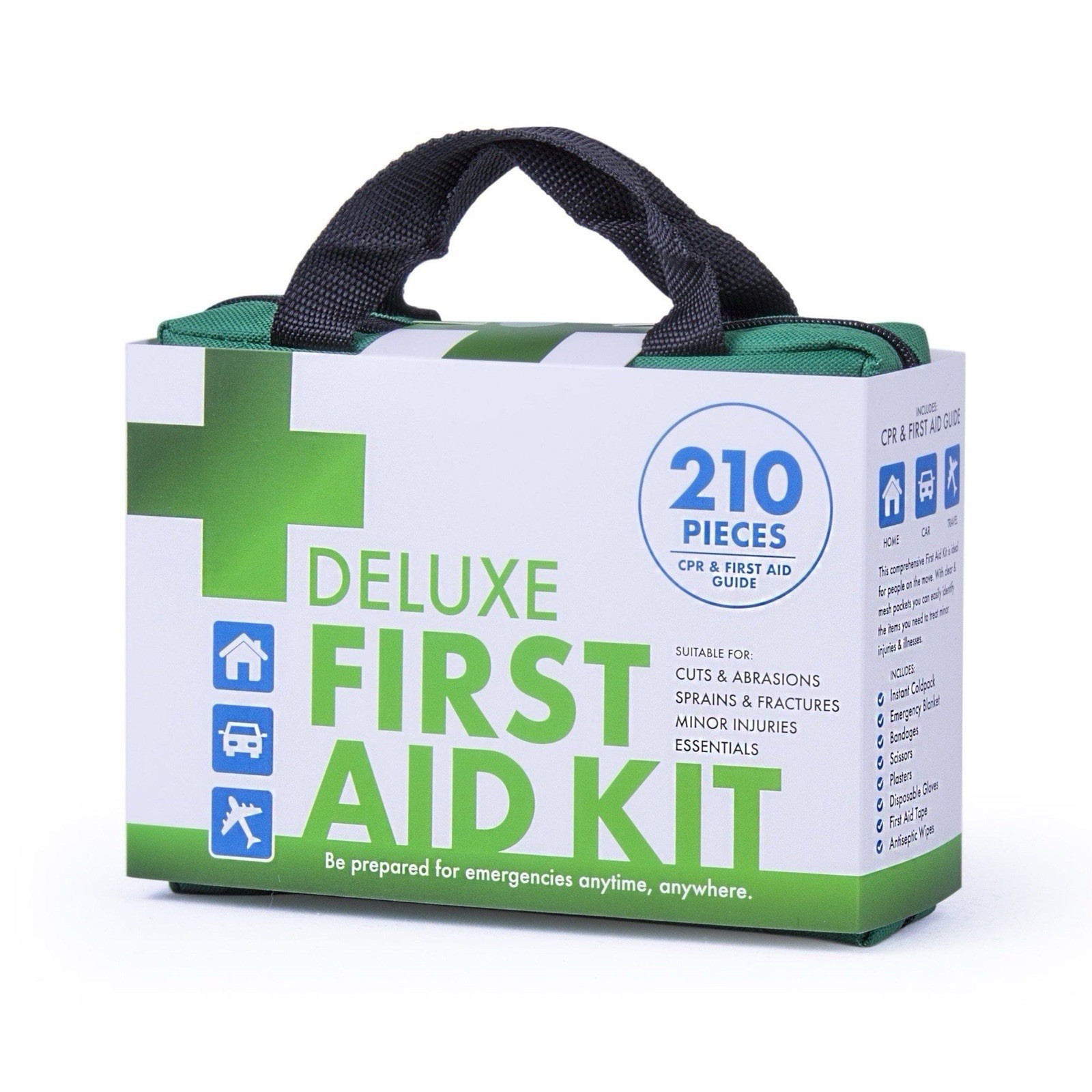 210 PCS Emergency First Aid Kit Medical Travel Set Workplace Family Home Safety