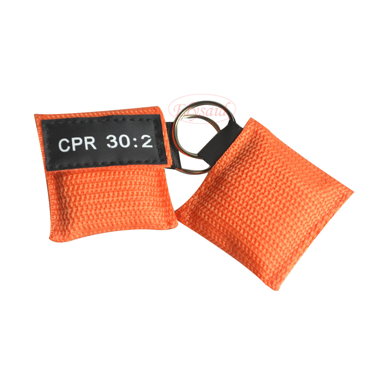100Pcs/lot Cpr Mask With KeyRing Cpr Face Shield For AED Training CPR 30:2 Orang