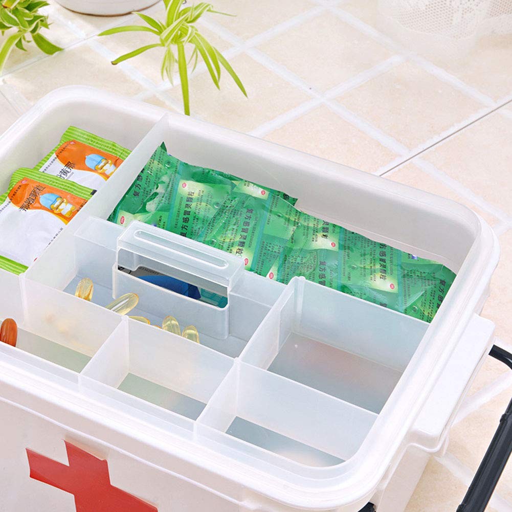CeFurisy First Aid Kit, Portable Storage Boxes with Carry Handle Storage Case…