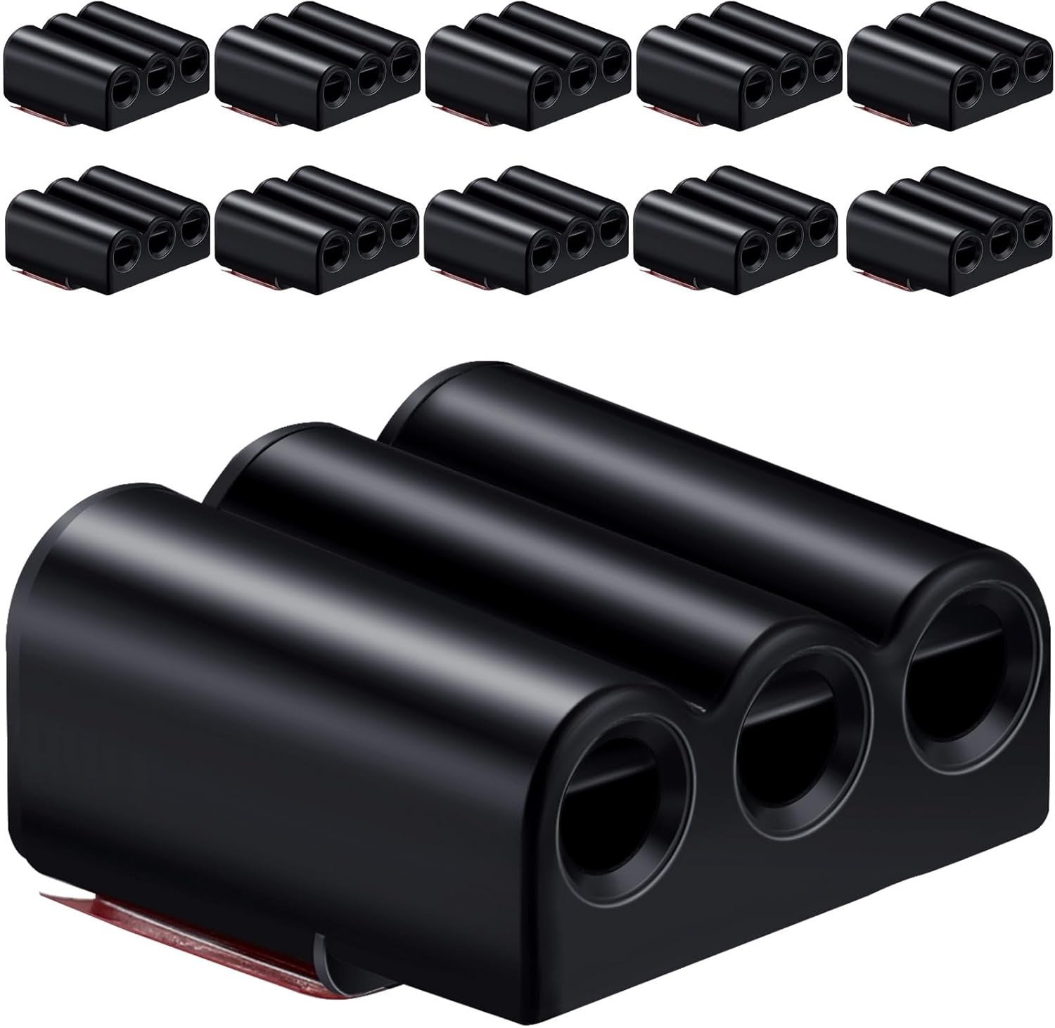 Frienda 10 Pcs Deer Whistles for Vehicles, Car, Horn G Style, Black