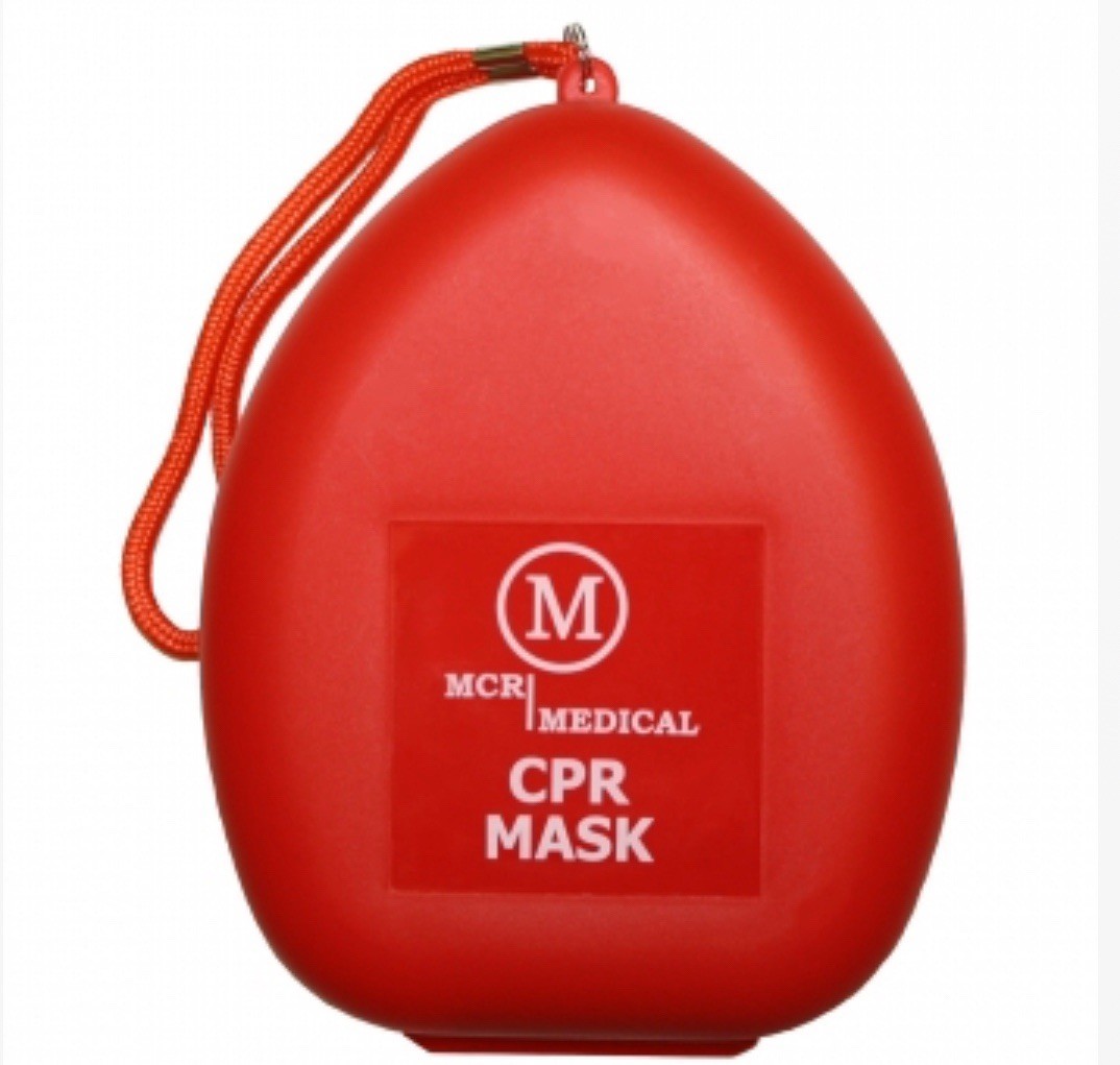 2 Pack – MCR Medical CPR Mask Shield Adult Size with Wrist Strap