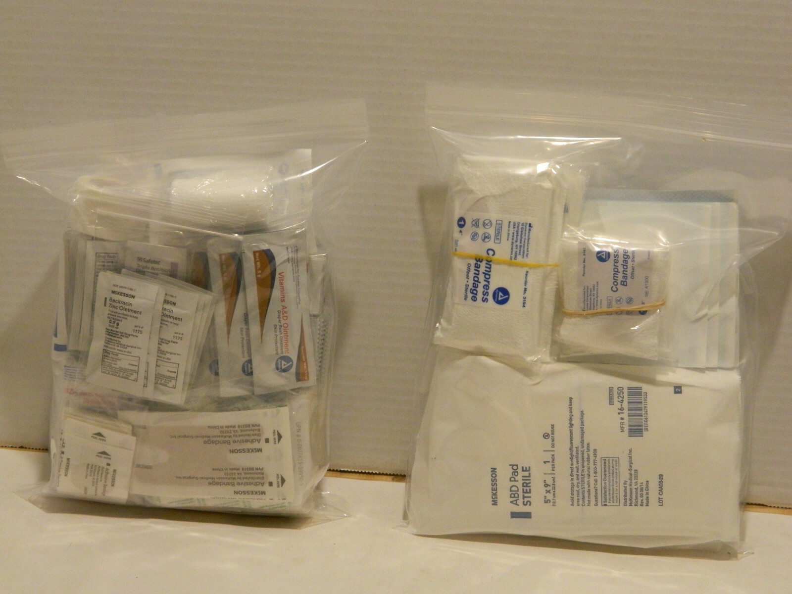 Custom 218 Item Wound Prep and Care First Aid Kit Refill