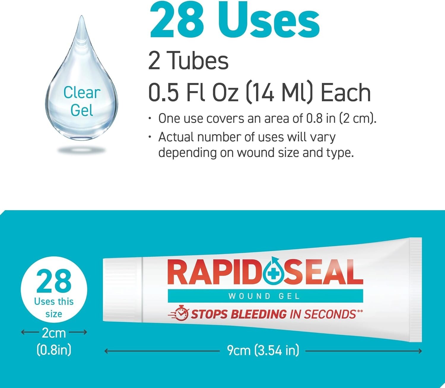 2 Sterile Tubes of Wound Gel – Effective First Aid for Minor Injuries