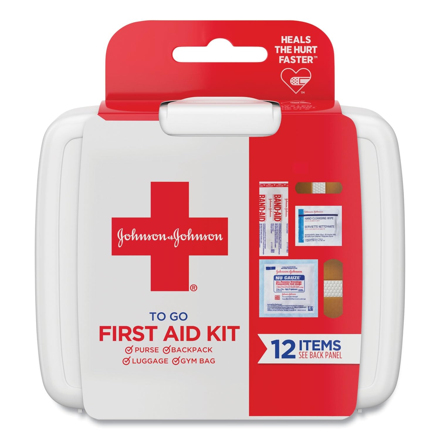 Johnson & First Aid to Go Portable Mini 12 Count (Pack of 1), 8295