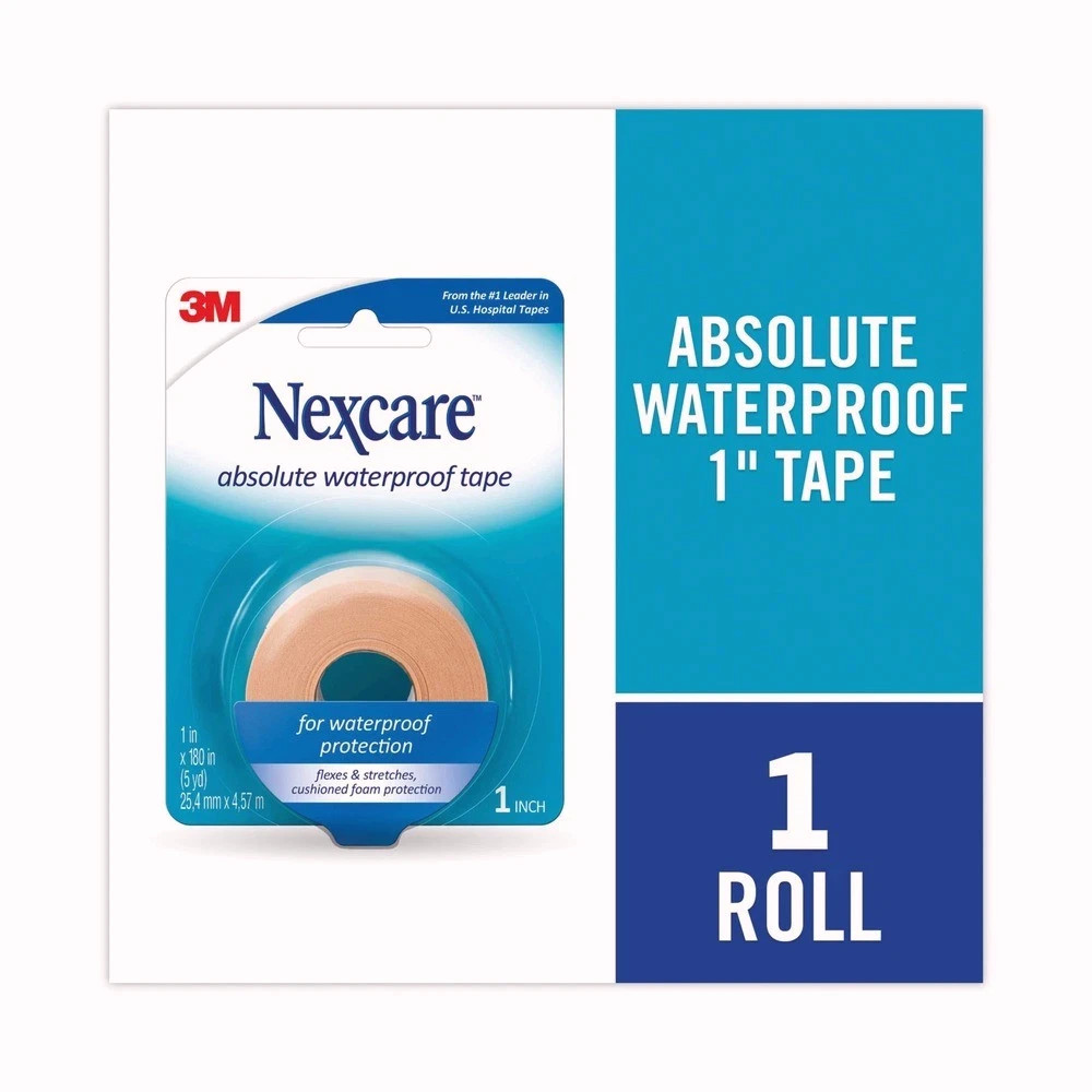 3M 731 1" x 180" Foam Absolute Waterproof First Aid Tape (1 Roll) New