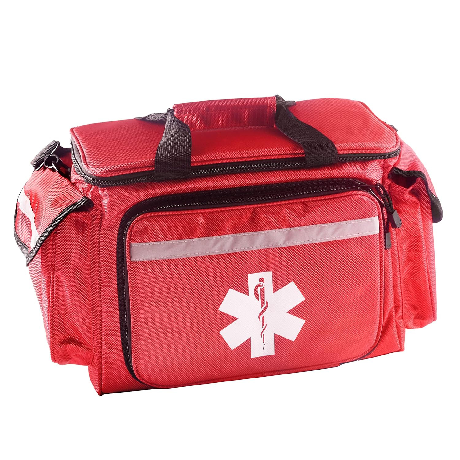 KB-1088 EMT First Responder Trauma Bag, Empty Deluxe EMS Shoulder Bag, Professio